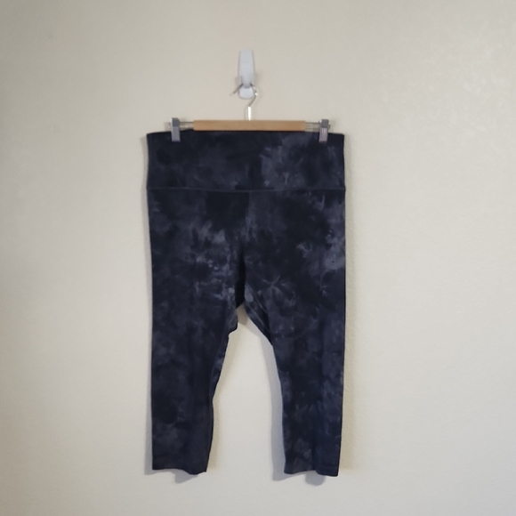 Lululemon Align Crop 21" *Diamond Dye Diamond Dye Pitch Grey Graphite Grey Sz 16 - Picture 5 of 12